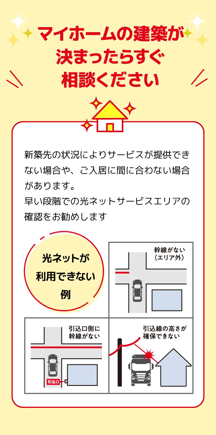 マイホームの建築が決まったらすぐ相談ください