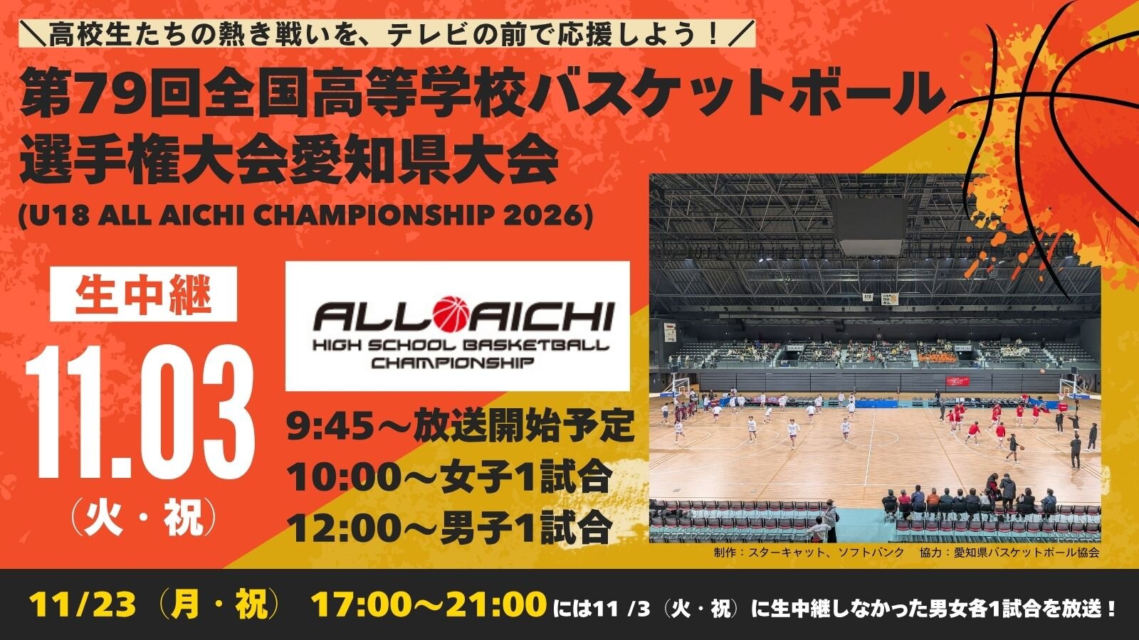 第79回全国高等学校バスケットボール選手権大会愛知県大会（U18 ALL AICHI CHAMPIONSHIP 2026）