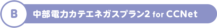 B 中部電力カテエネガスプラン2 for CCNet